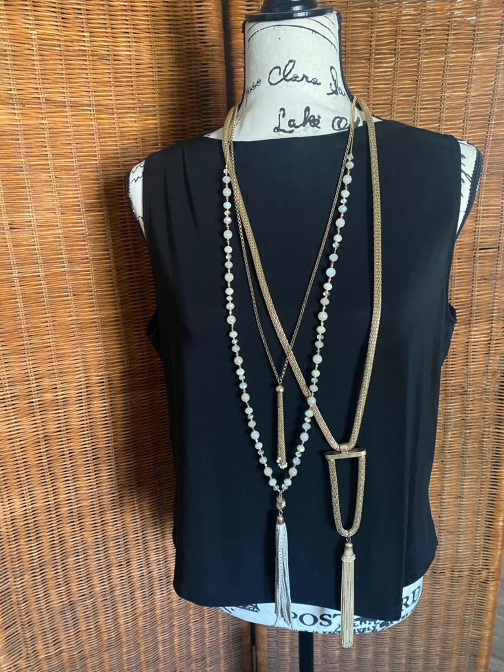 Three Long Beautiful Necklaces